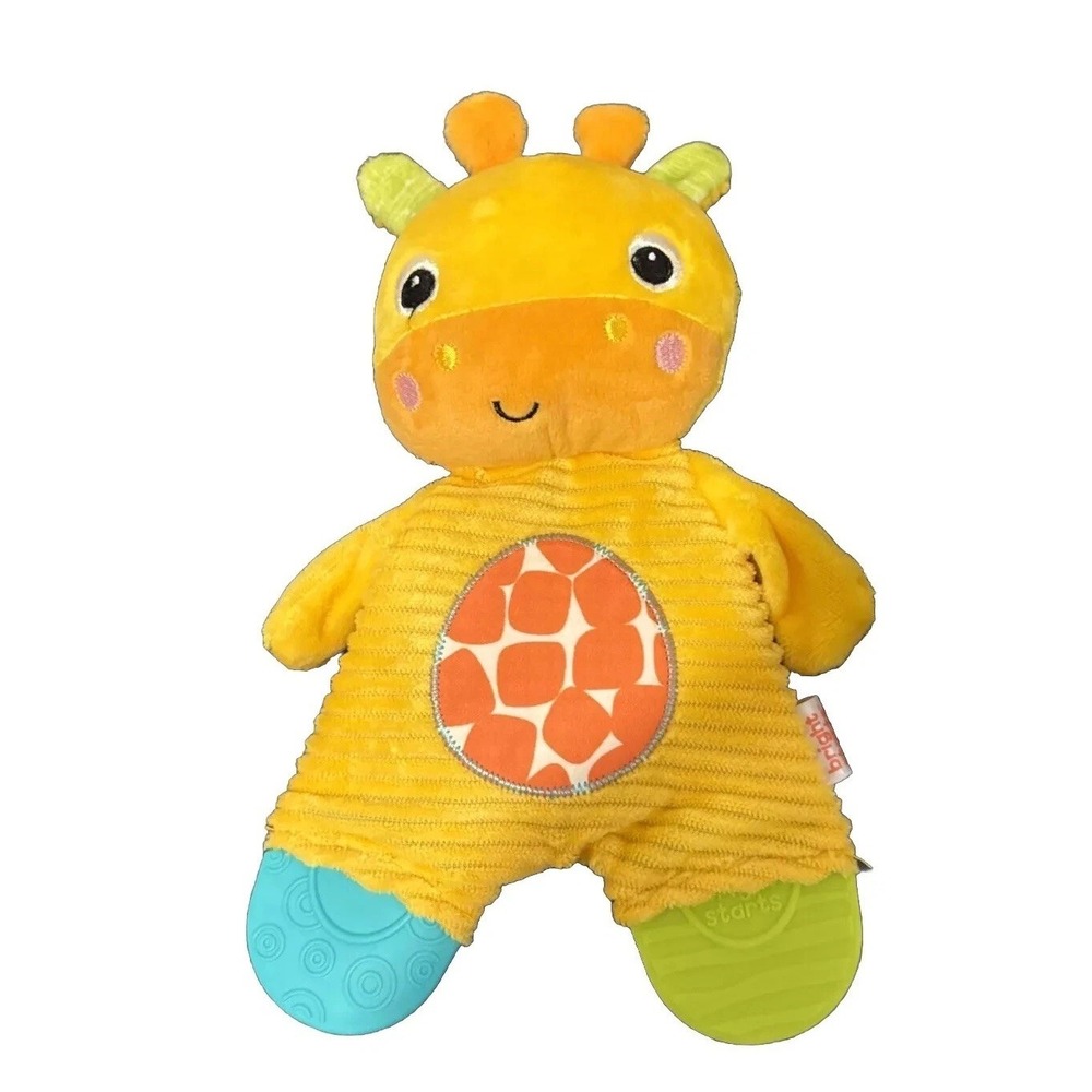 Bright Starts Baby Giraffe Yellow Lovey‎ Snuggle Security Blanket Toy Gift New